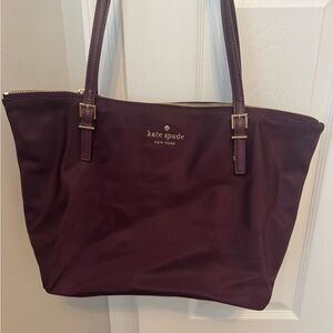Kate Spade Burgundy Tote Bag